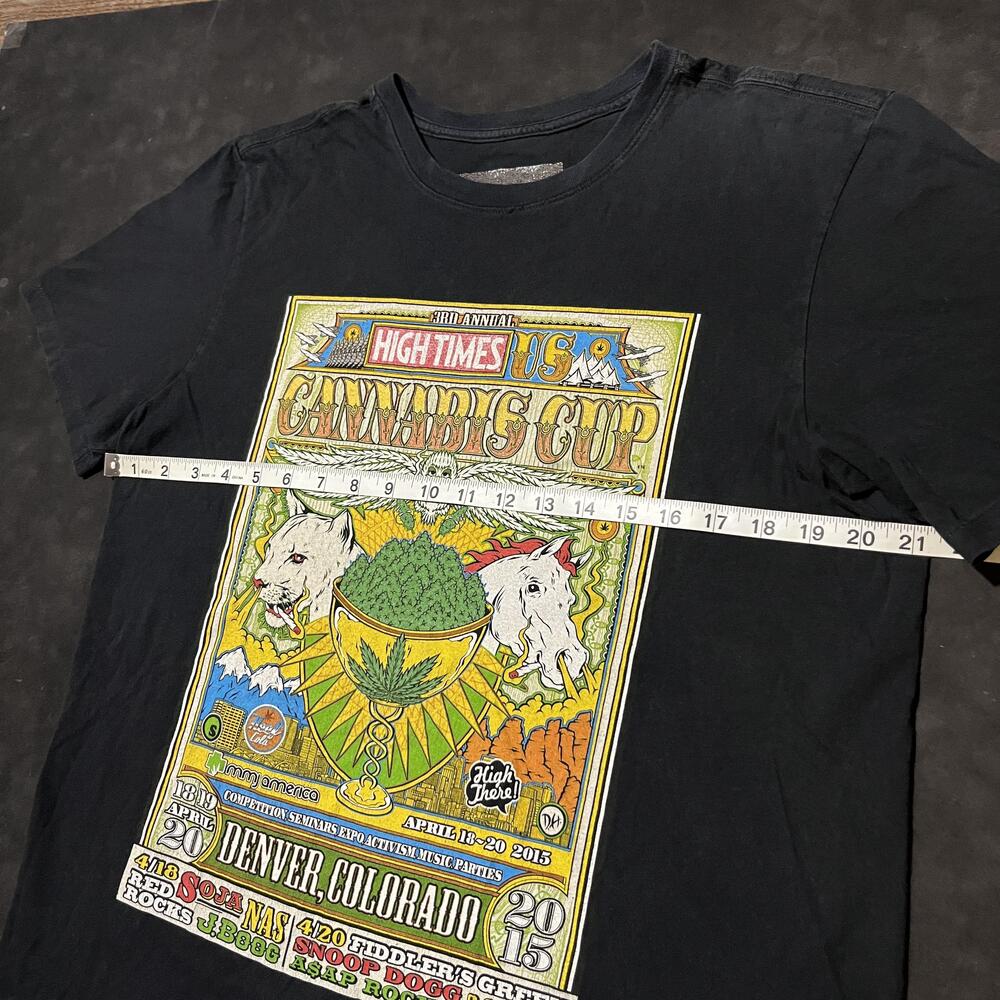 High Times Cannabis Cup Shirt Men RAW Snoop Dogg 2015 Denver Concert Tee - Picture 10 of 12